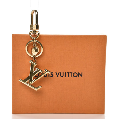 Louis Vuitton LV Facettes Bag Charm Key Holder Gold 4 of 4