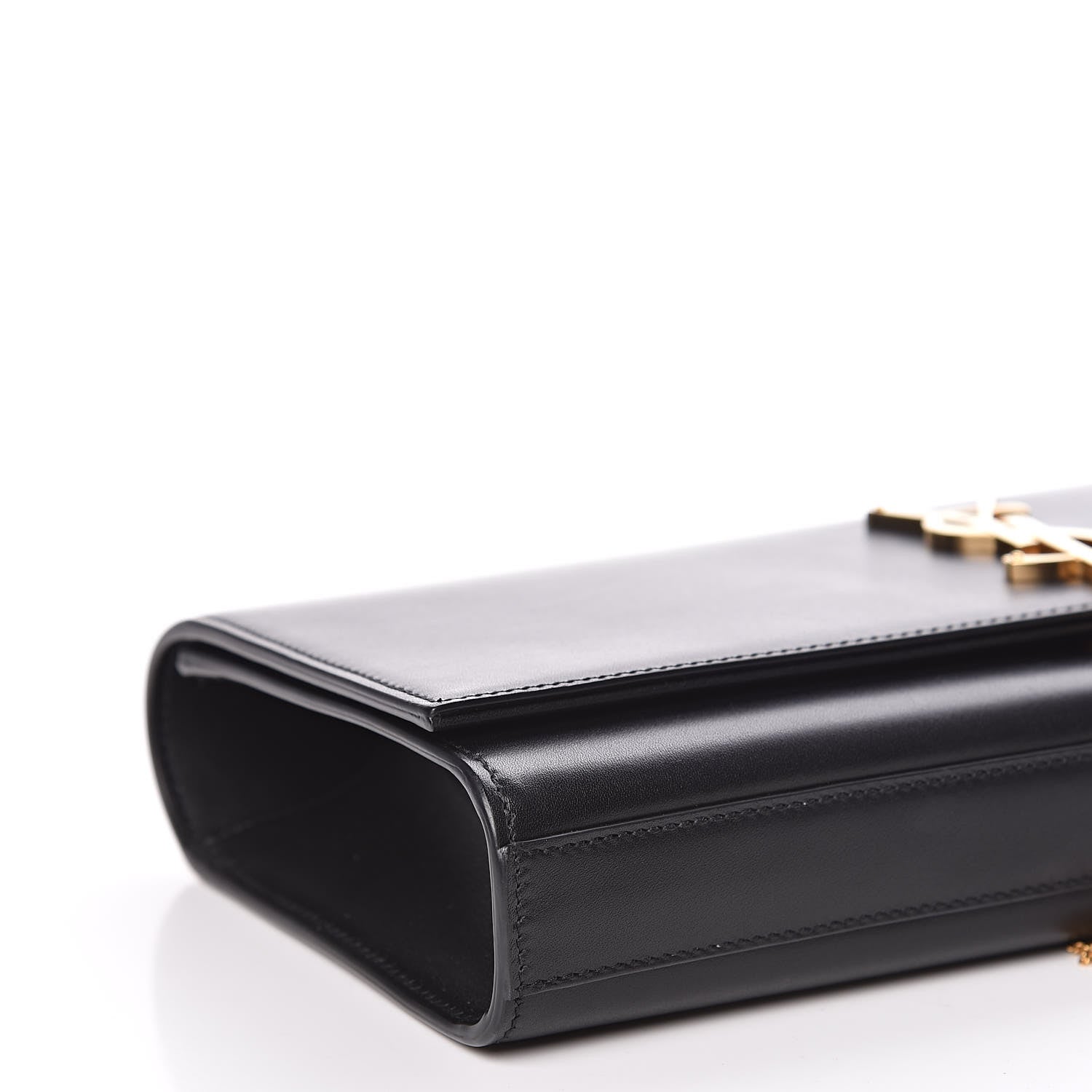 Saint Laurent Calfskin Classic Monogram Tassel Clutch Black 8 of 12