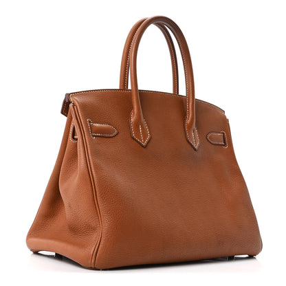 Hermes Natural Barenia Faubourg Birkin 30 Fauve 3 of 10