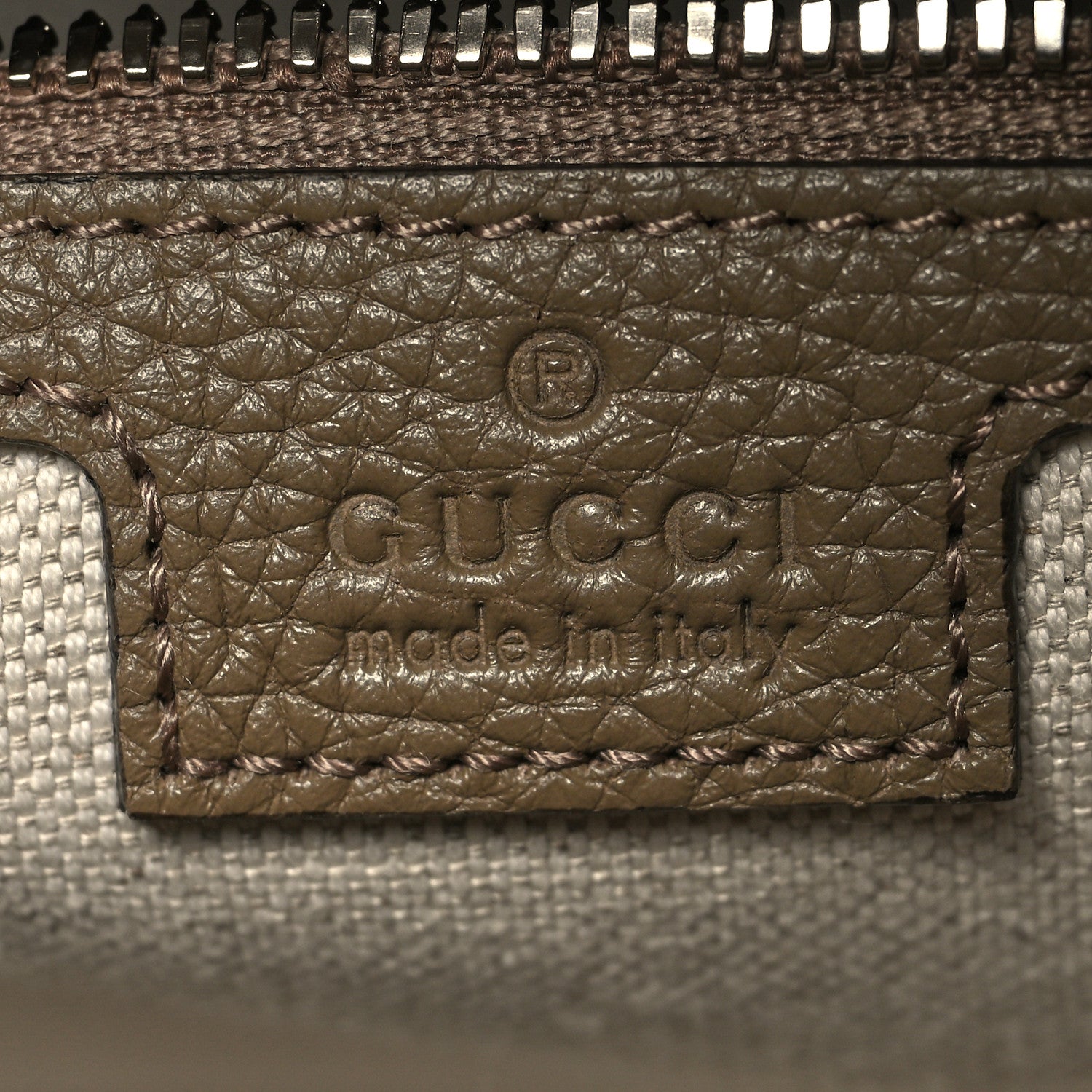 Gucci Piuma Calfskin Jumbo GG Embossed Large Duffle Bag Good Taupe 6 of 12