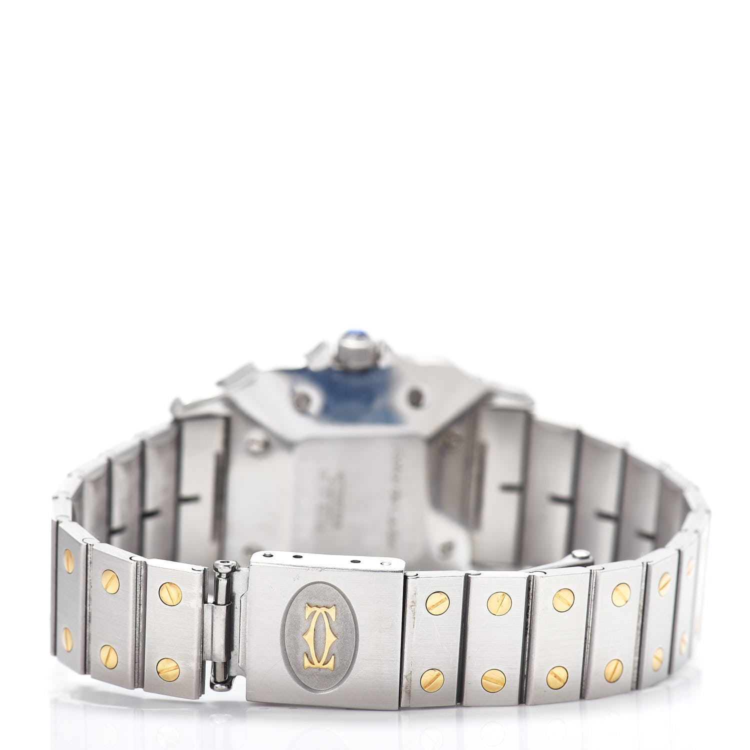 Cartier Stainless Steel 18K Yellow Gold 29mm Santos De Cartier Galbee Automatic Watch 3 of 4