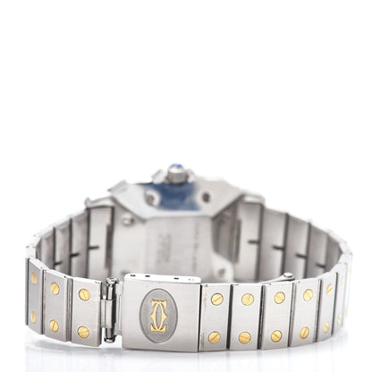 Cartier Stainless Steel 18K Yellow Gold 29mm Santos De Cartier Galbee Automatic Watch 3 of 4