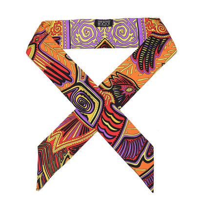 Hermes Silk Legende Kuna Peuple de Panama Twilly 1 of 5