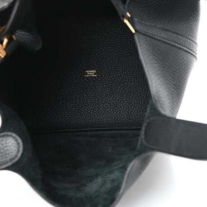 Hermes Taurillon Clemence Picotin Lock 22 MM Black 4 of 4