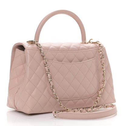Chanel Caviar Quilted Small Coco Handle Flap Light Pink 3 of 11