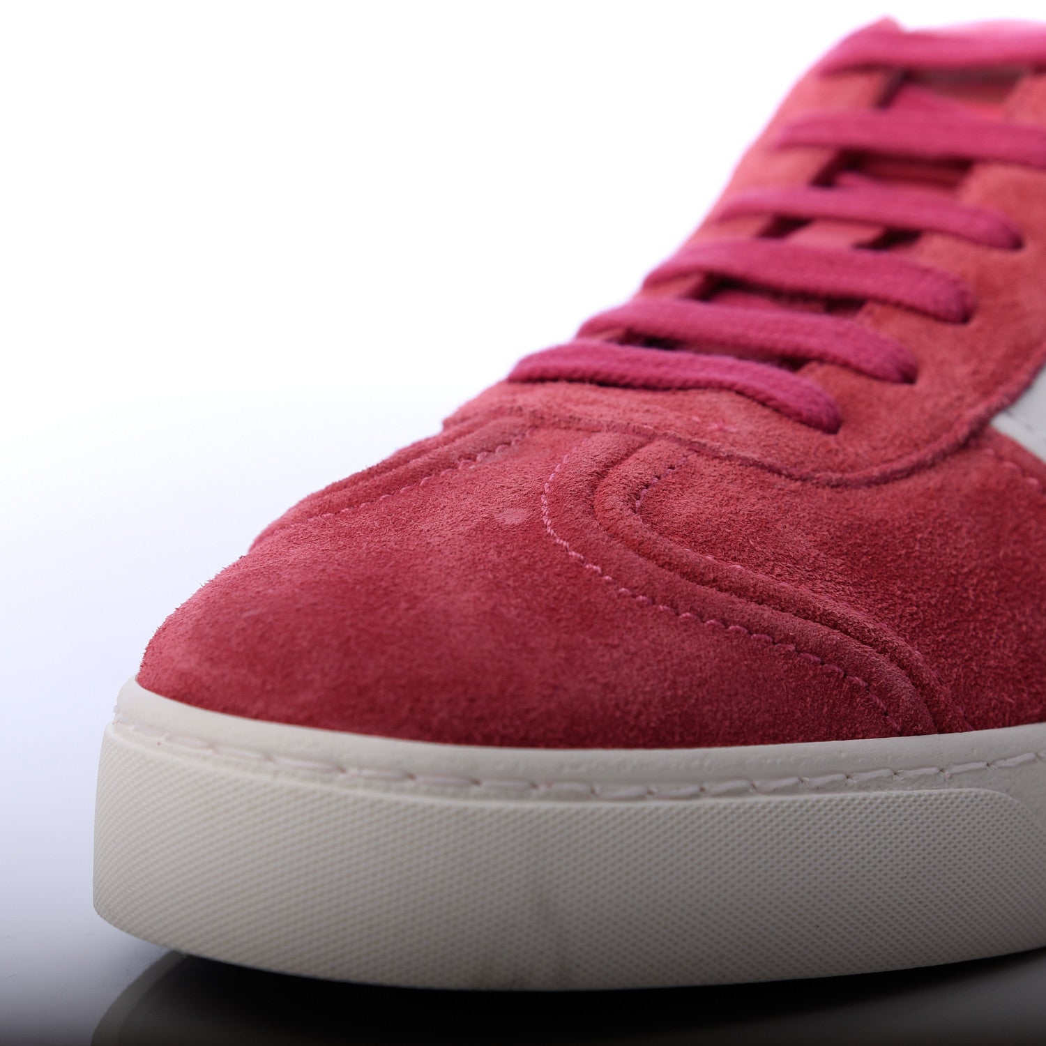 Valentino Garavani Suede Womens Flycrew Sneakers 40 Shadow Pink Optic White 10 of 15