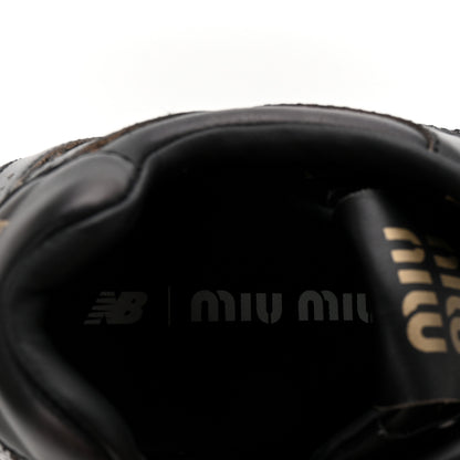 Miu Miu X NEW BALANCE Vitello Deco 530 SL Sneakers 38.5 Black 8 of 9