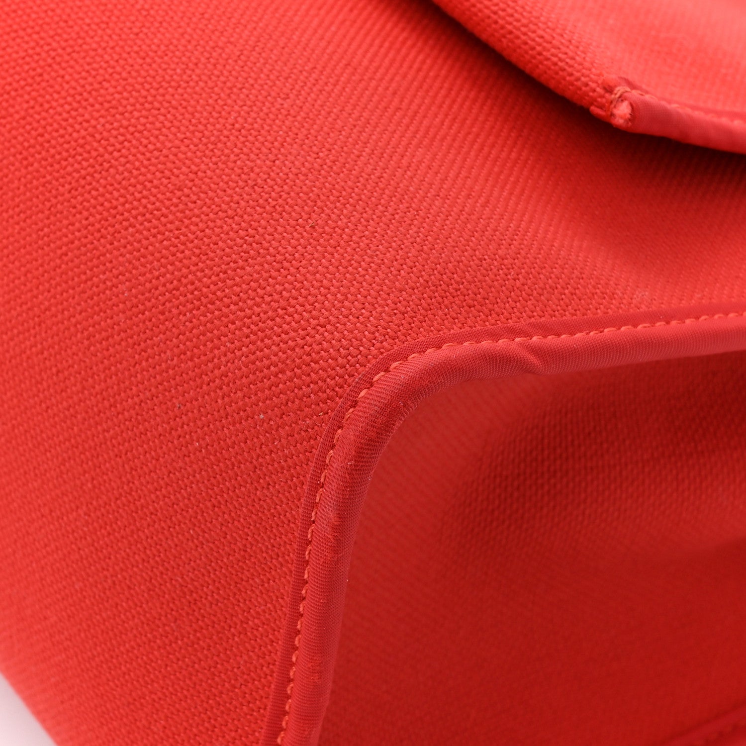 Hermes Vache Hunter Toile Herbag Zip 31 PM Rouge Tomate Natural 15 of 16