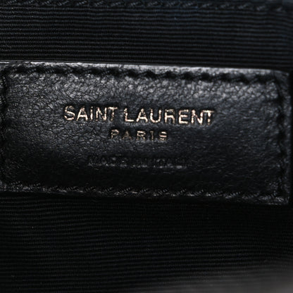 Saint Laurent Calfskin Matelasse Monogram Monochrome Lou Camera Bag Black 6 of 11