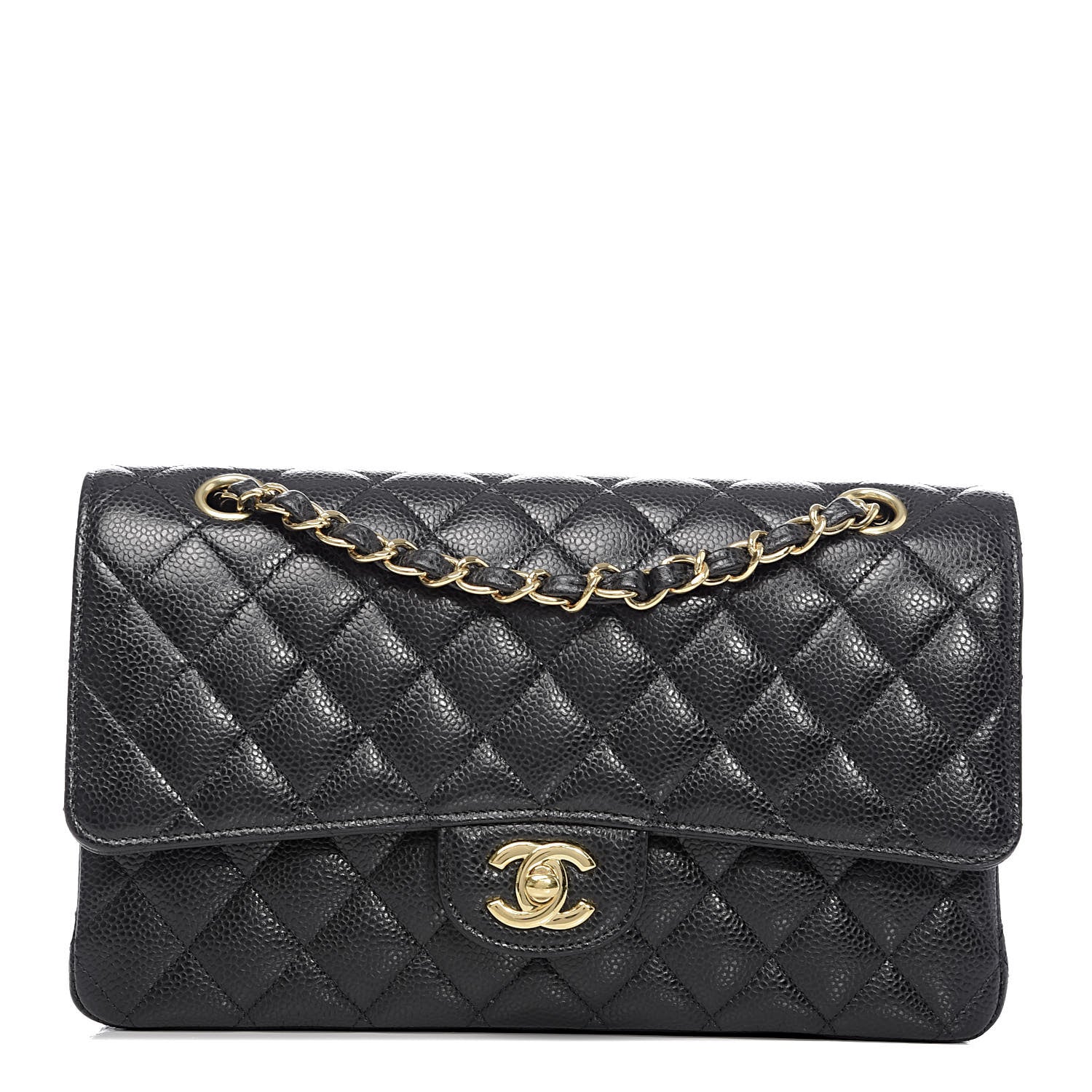 Chanel Caviar Quilted Medium Double Flap Black 1 of 11