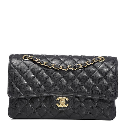Chanel Caviar Quilted Medium Double Flap Black 1 of 11