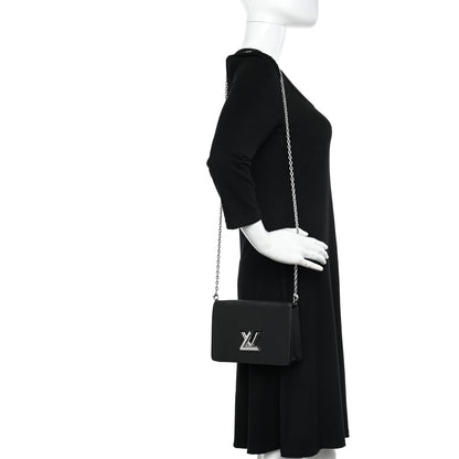 Louis Vuitton Epi Twist Belt Chain Wallet Black 2 of 10