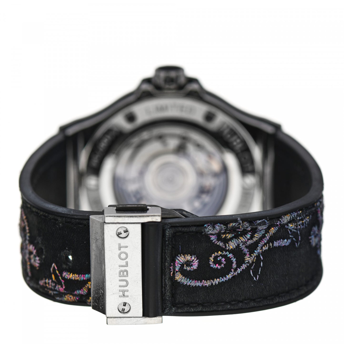 Stainless Steel Calfskin Sapphire 41mm Big Bang "Broderie Sugar Skull" Limited Edition Automatic Watch 343.SS.6599.NR.1233