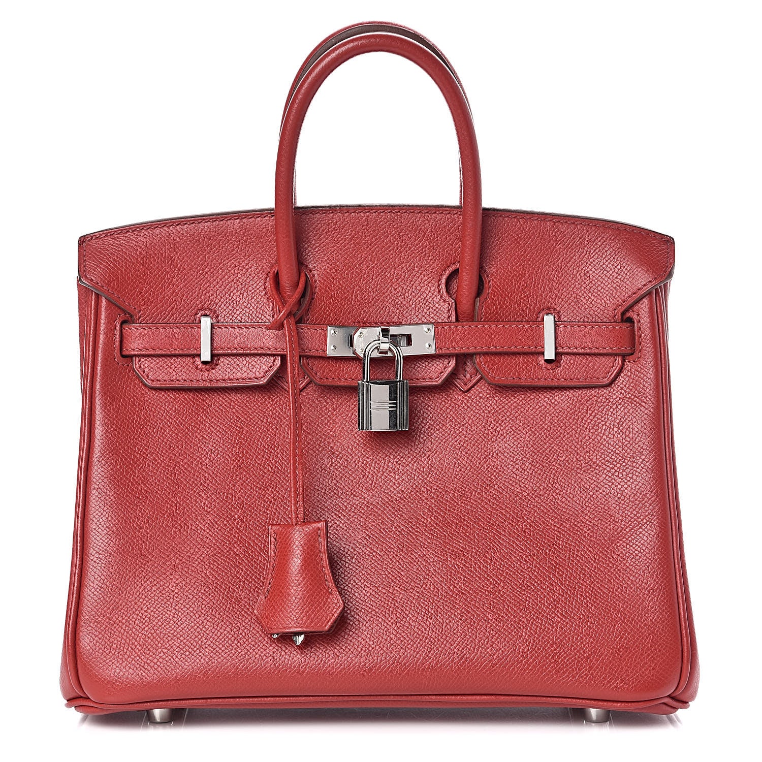 Hermes Epsom Birkin 25 Rouge Garance 1 of 10