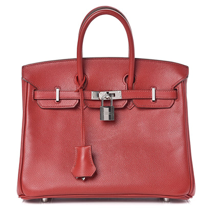 Hermes Epsom Birkin 25 Rouge Garance 1 of 10