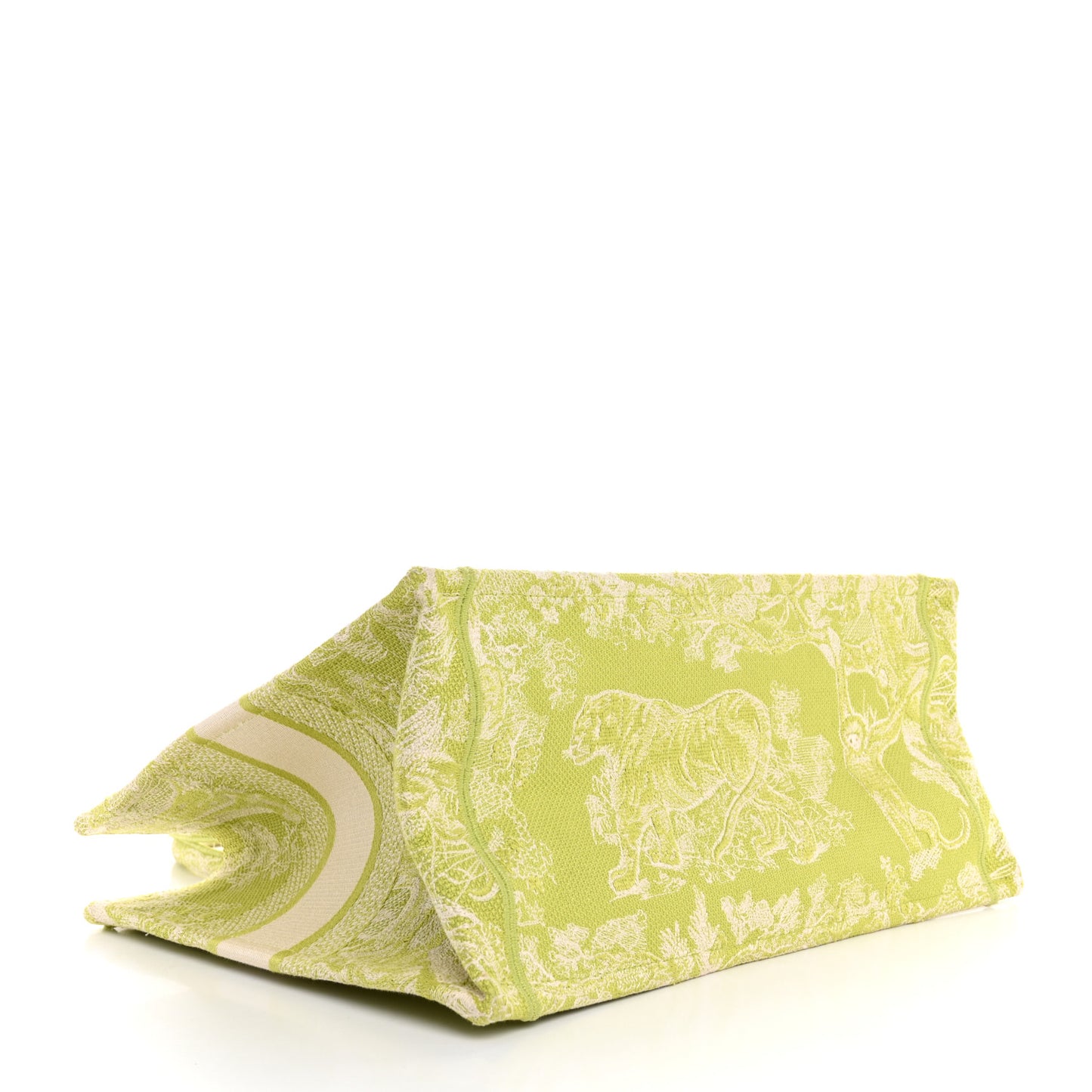 Canvas Embroidered Medium Dioriviera Toile De Jouy Book Tote D-Lite Green