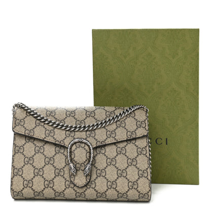 Gucci GG Supreme Monogram Mini Dionysus Chain Wallet Beige Black 12 of 12