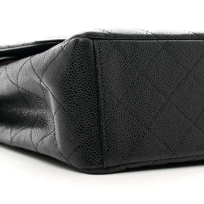 Chanel Caviar Quilted Maxi Double Flap Black 9 of 10