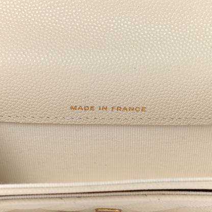 Chanel Caviar Quilted Flap Card Holder Wallet White 7 of 9