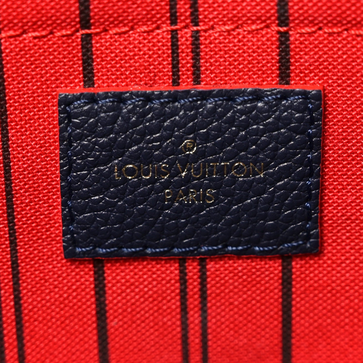 Louis Vuitton Empreinte Montaigne MM Marine Rouge 6 of 9