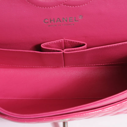 Chanel Patent Quilted Medium Double Flap Pink 7 of 9