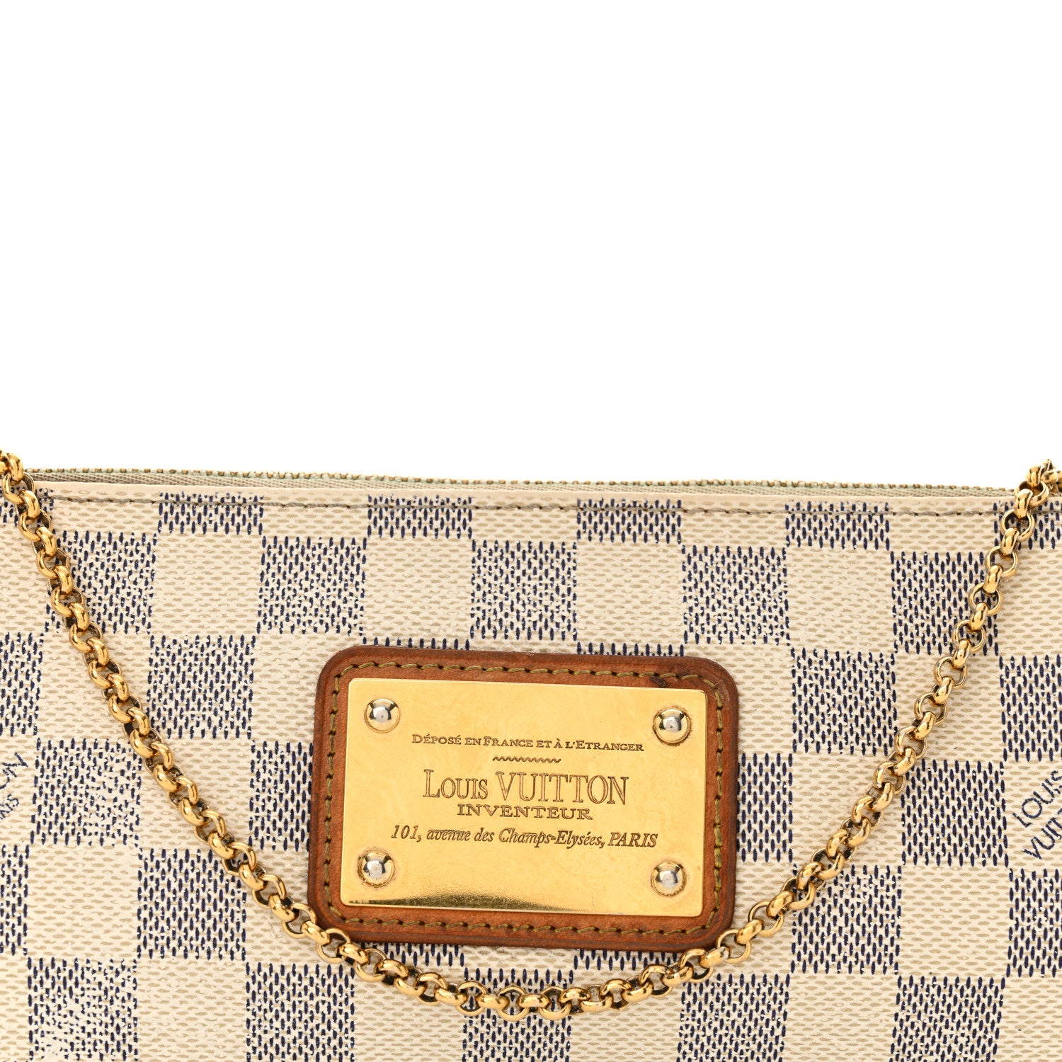 Louis Vuitton Damier Azur Eva Clutch 8 of 21
