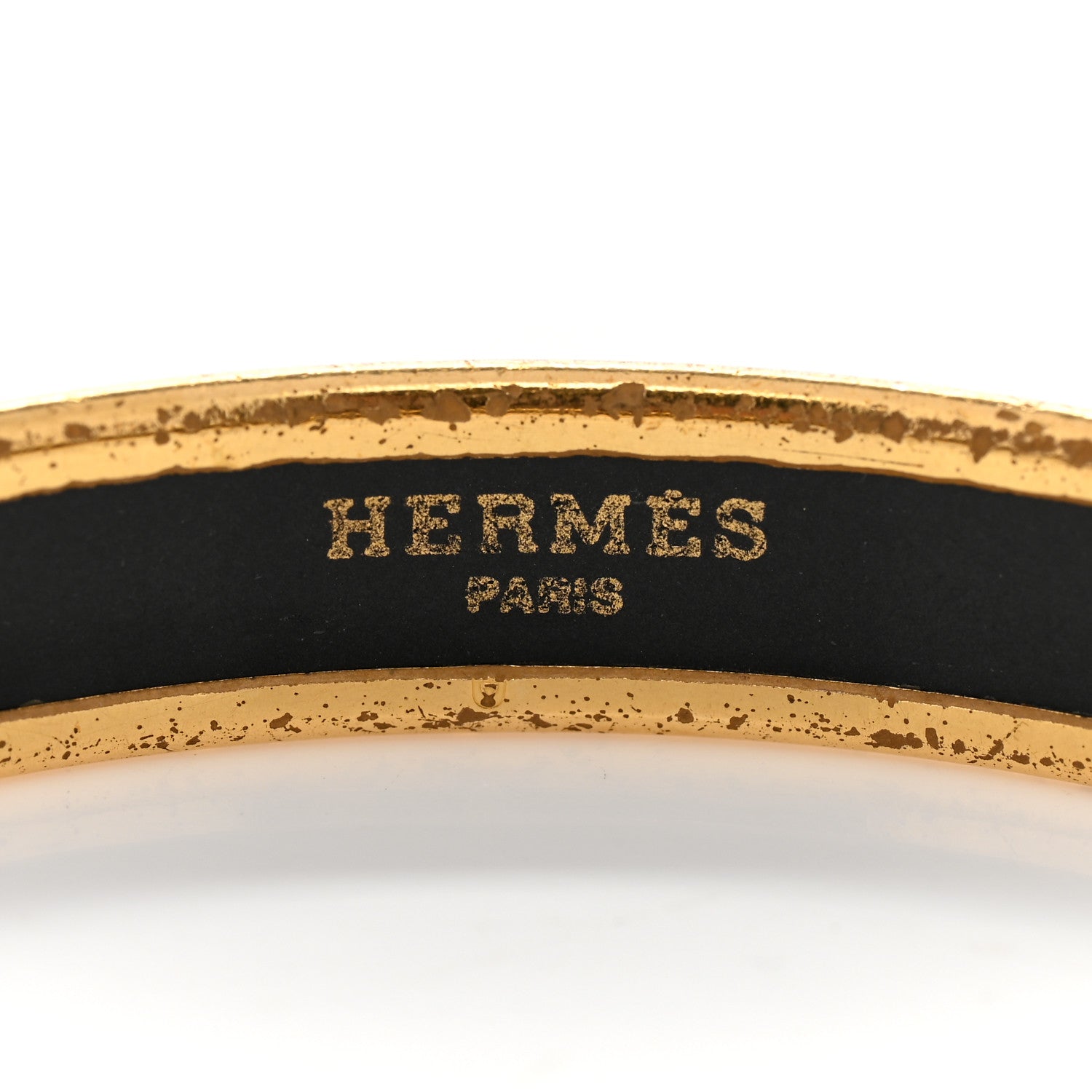 Hermes Enamel Printed Narrow Fan Bracelet 65 4 of 6
