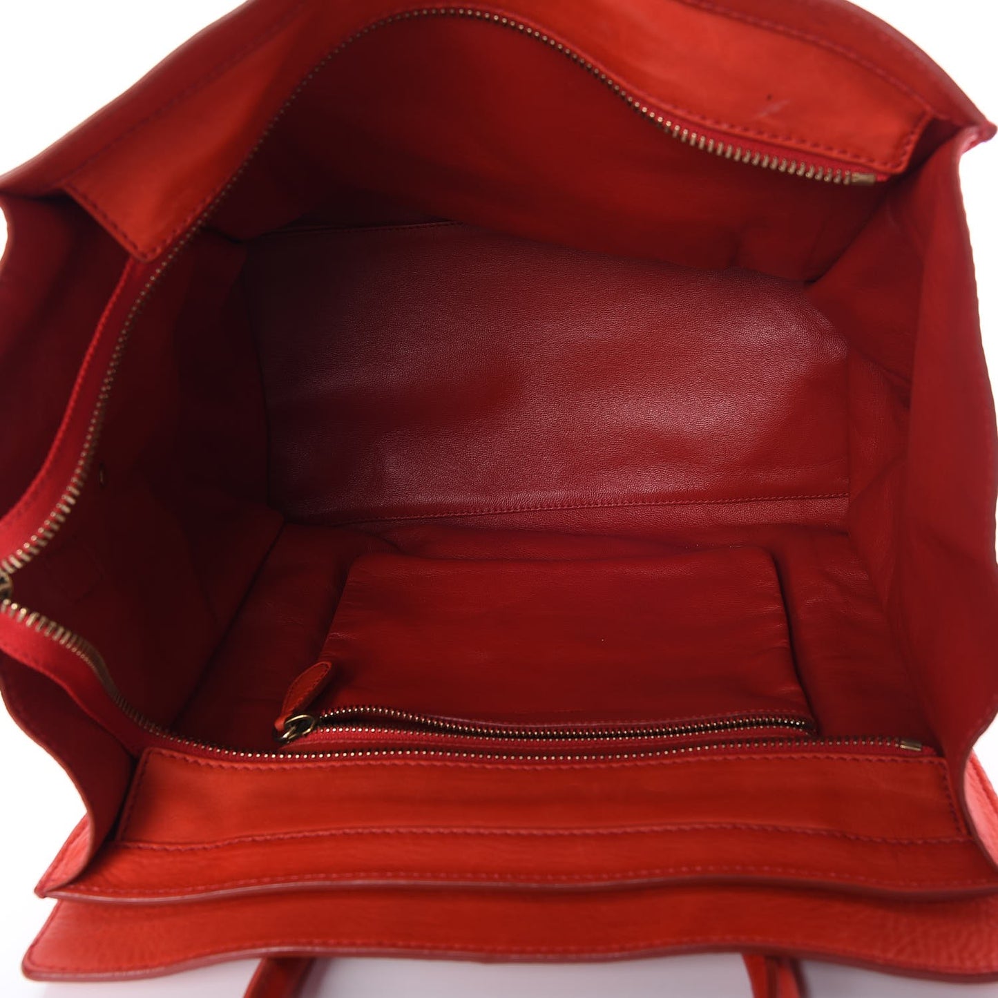 Pebbled Calfskin Mini Luggage Red