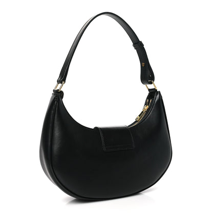 Celine Smooth Calfskin Medium Strap Ava Triomphe Shoulder Bag Black 3 of 11