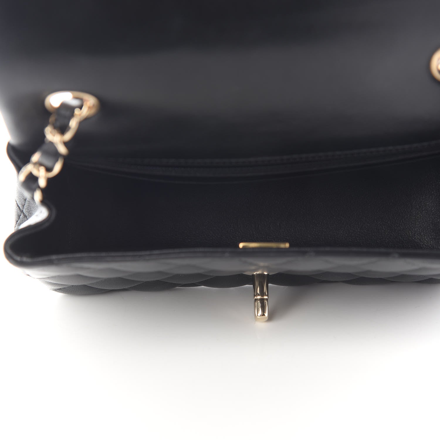 Chanel Lambskin Quilted Mini Rectangular Flap Black 4 of 8
