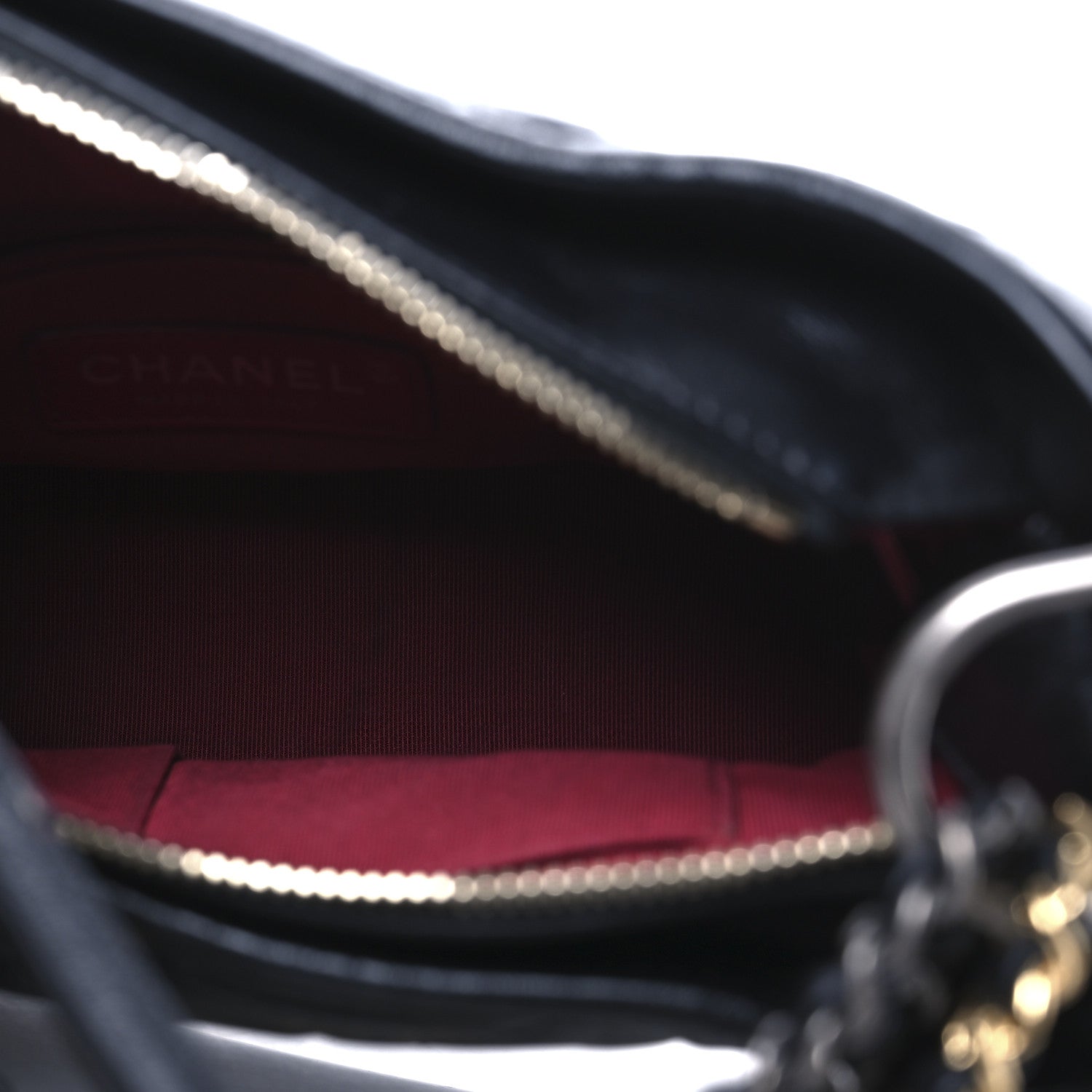 Chanel Aged Calfskin Quilted Small Gabrielle Hobo Black 5 of 12