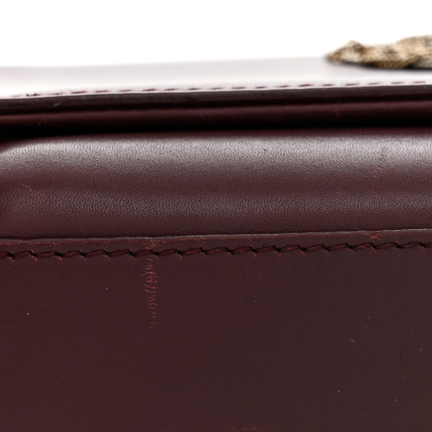 Smooth Calfskin Small Classic Monogram Kate Tassel Satchel Rouge Legion