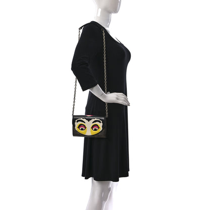 Louis Vuitton Monogram Kabuki Chain Wallet Black 2 of 12