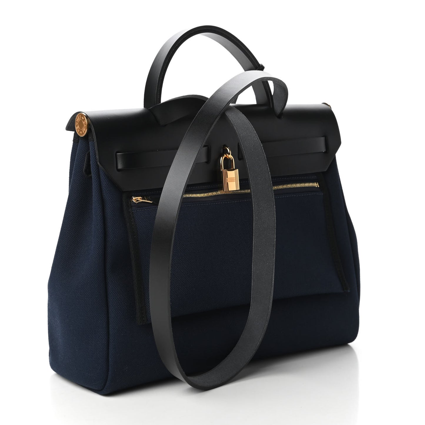 Toile Vache Hunter Herbag Zip PM 31 Bleu Marine Black