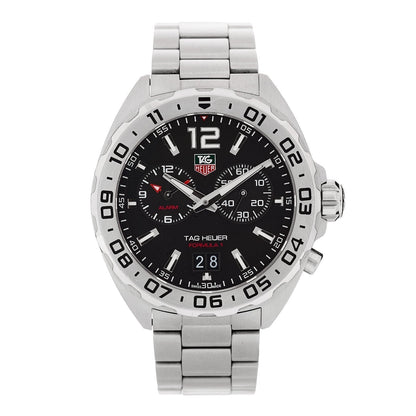 Tag Heuer Stainless Steel 41mm Formula 1 Quartz Watch Black WAZ111A 1 of 4