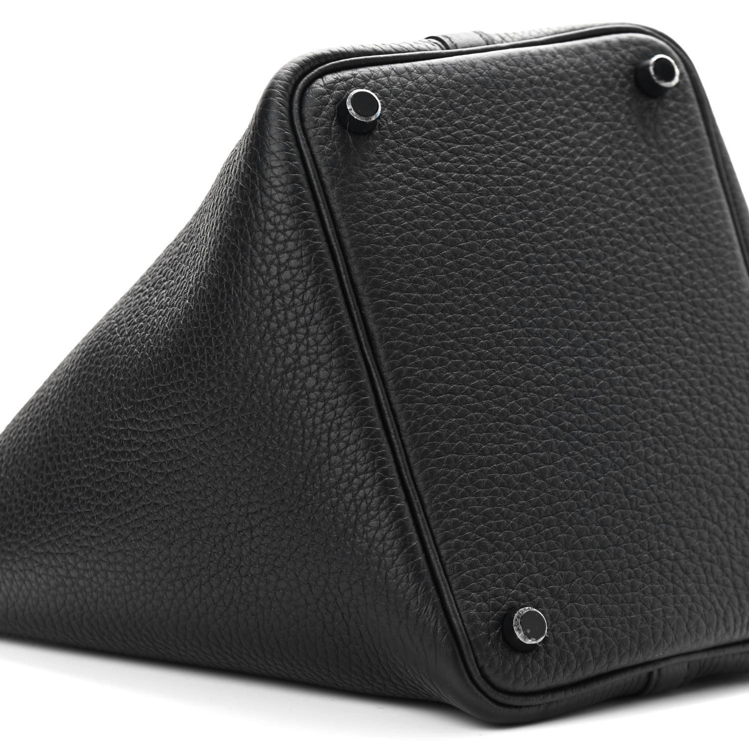 Hermes Taurillon Clemence Monochrome Picotin Lock 18 PM Black 9 of 11