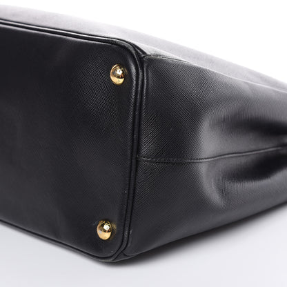Prada Saffiano Medium Galleria Double Zip Tote Black 9 of 19