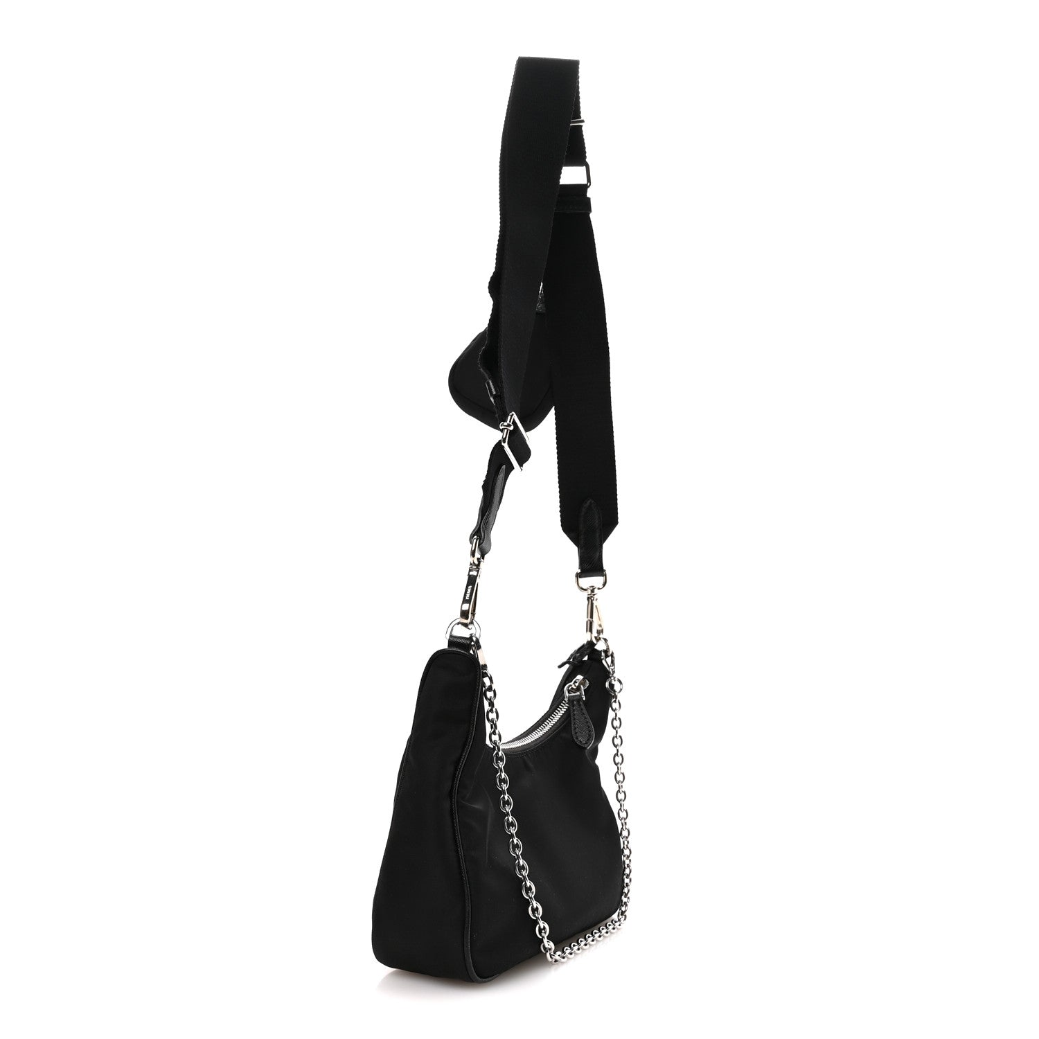 Prada Nylon Re-Edition 2005 Shoulder Bag Black 3 of 12