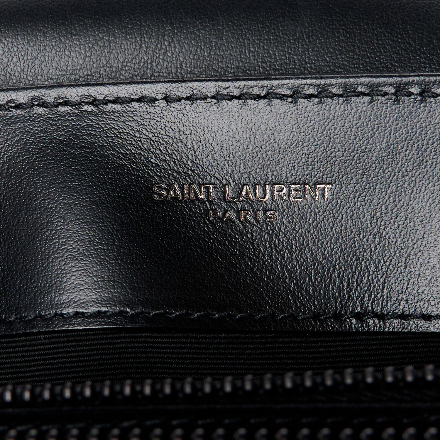 Saint Laurent Calfskin Y Quilted Monogram Monochrome Small Loulou Chain Satchel Black 6 of 11