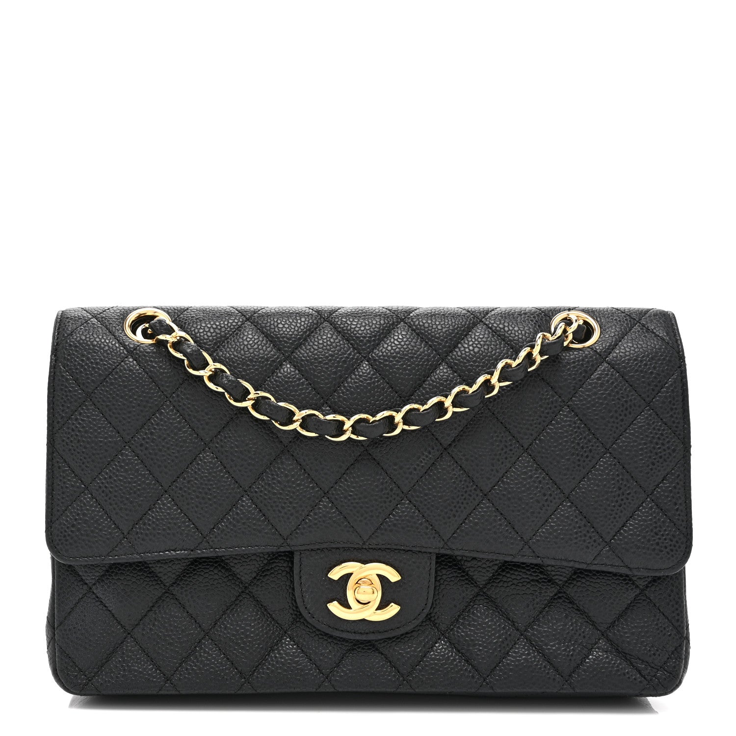 Chanel Caviar Quilted Medium Double Flap Black 1 of 10