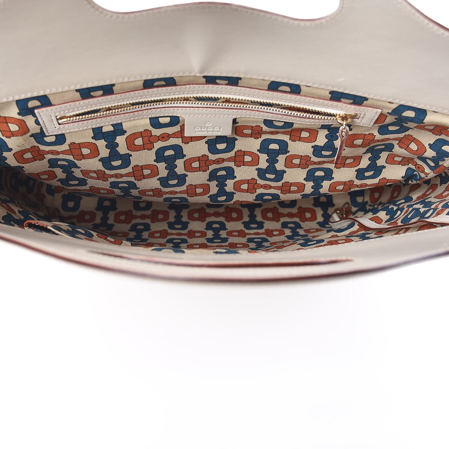 Guccissima Large Punch Top Handle Tote Off White