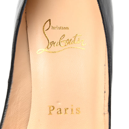 Christian Louboutin Kid Very Prive 120 Pumps 36.5 Black Red 7 of 11