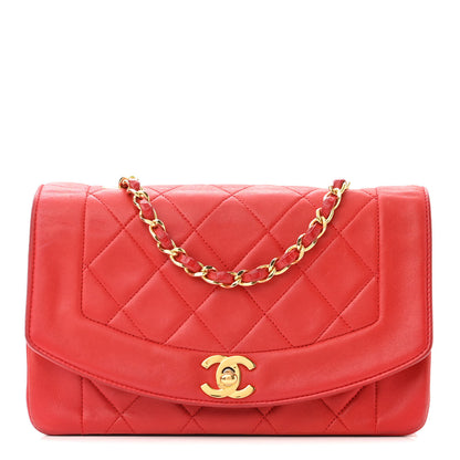 Chanel Lambskin Quilted Small Single Flap Red 1 of 12