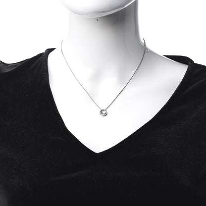 David Yurman Sterling Silver Blue Topaz 8mm Chatelaine Pendant Necklace 2 of 5