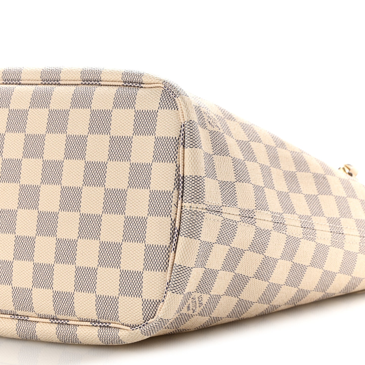 Damier Azur Braided Neverfull MM Pink