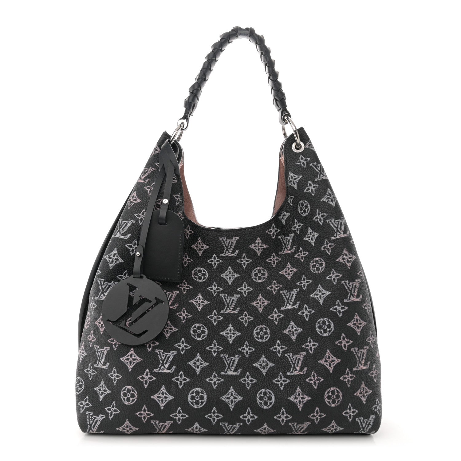 Louis Vuitton Mahina Carmel Hobo PM Black 1 of 9
