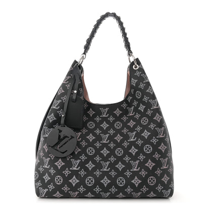 Louis Vuitton Mahina Carmel Hobo PM Black 1 of 9