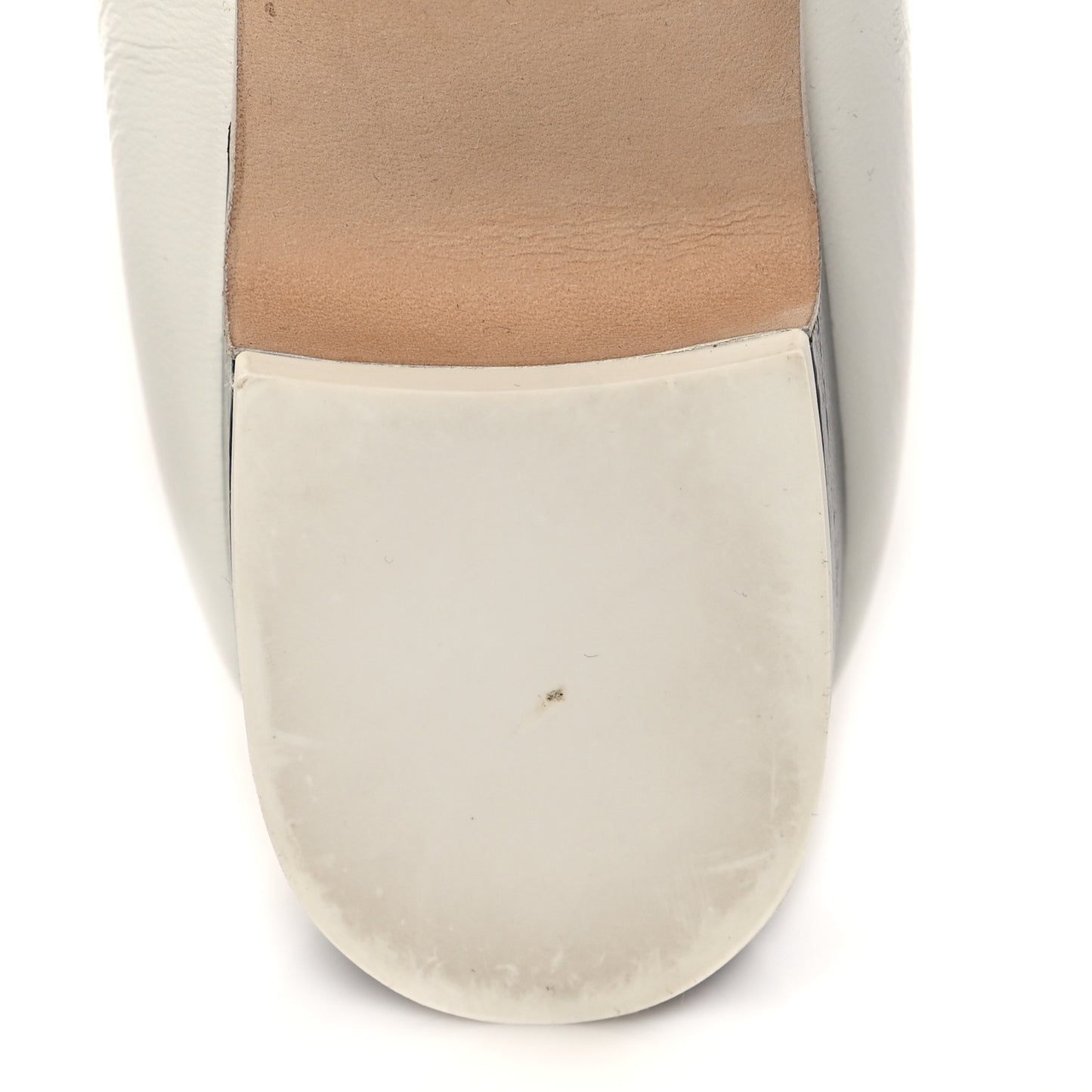 Patent Calfskin Mary Jane Strap Pumps 39 Black White