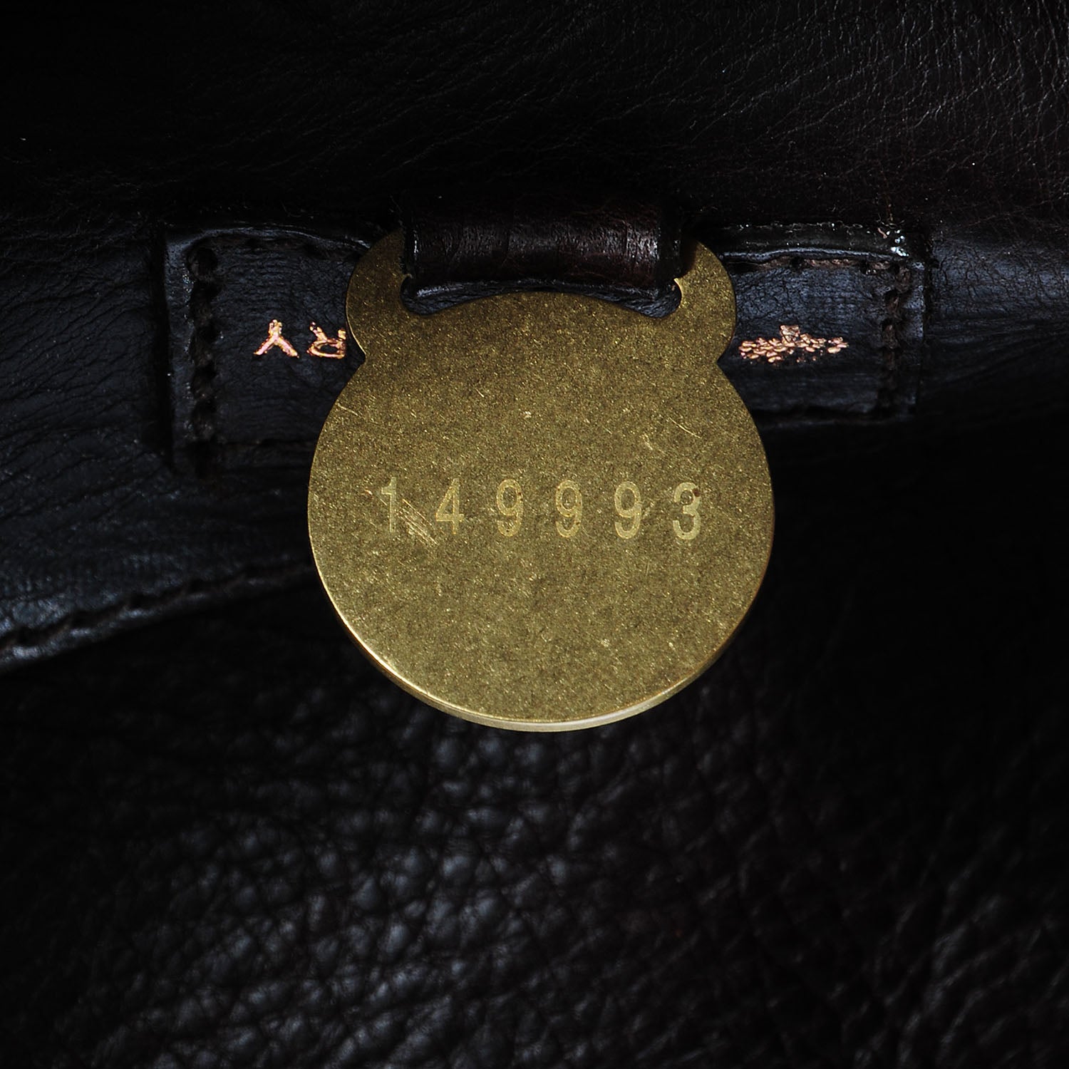 Mulberry Natural Leather Piccadilly Chocolate 8 of 10