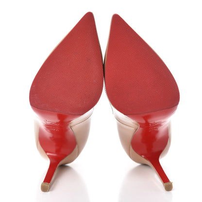 Christian Louboutin Patent Pigalle 120 Pumps 37.5 Nude 5 of 9